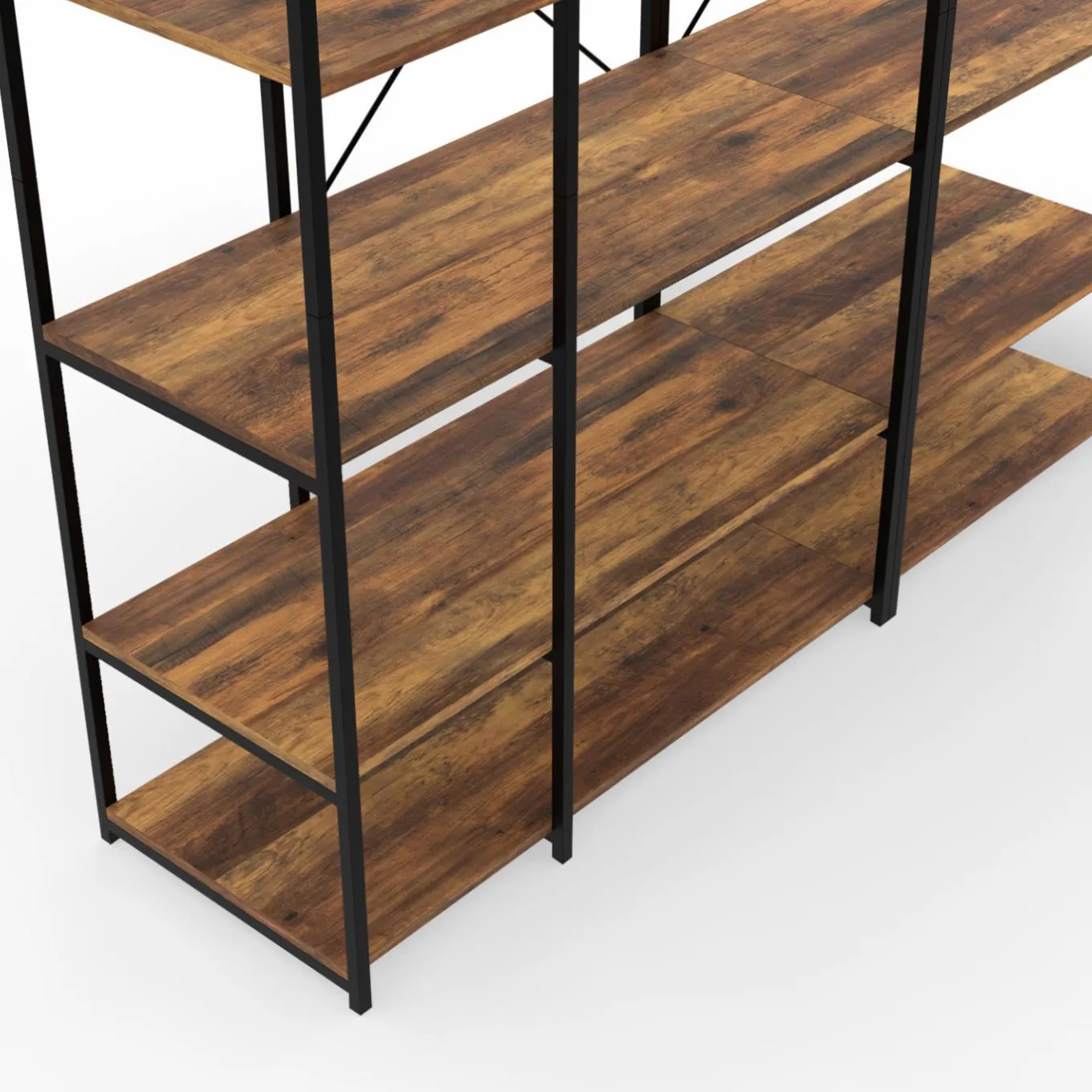 IDMarket Grand dressing modulable style industriel* Meubles Hauts|Meubles En Bois