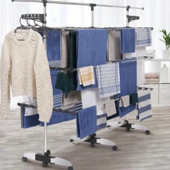 IDMarket Grand étendoir à linge 50m* Séchoirs À Linge