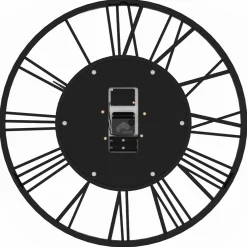 IDMarket Grande horloge murale industrielle 60 cm avec engrenages* Décoration Et Accessoires