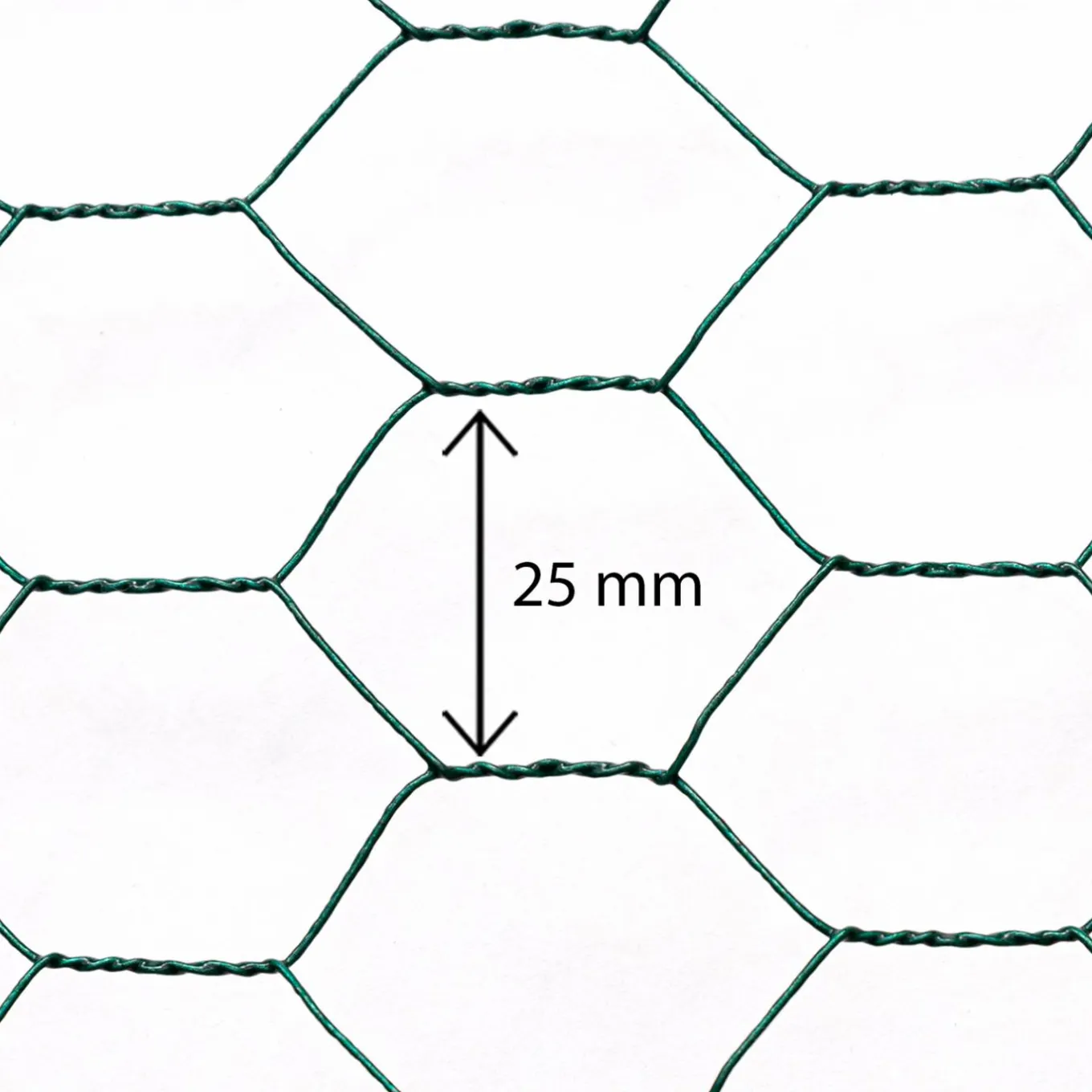 IDMarket Grillage à poule vert 1x25m clôture souple jardin animaux* Accessoires Animaux|Accessoires Poulailler