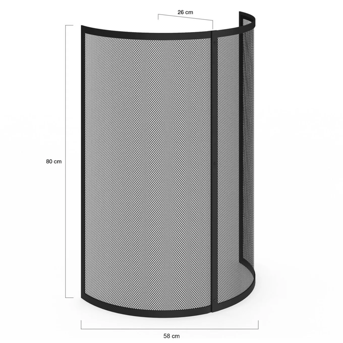 IDMarket Grille de protection pare feu 1 volet pour poêle et cheminée* Accessoires Cheminée