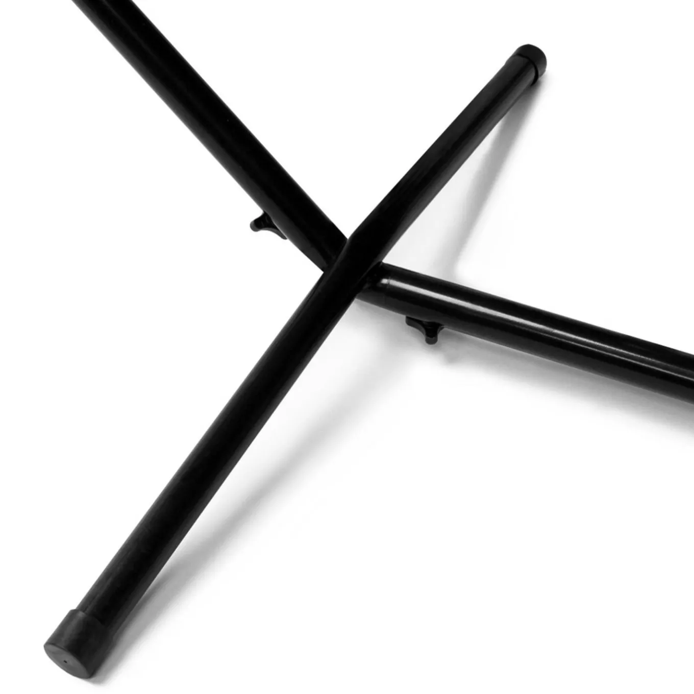 IDMarket Hamac rayé noir, blanc et chocolat avec support métal* Hamacs