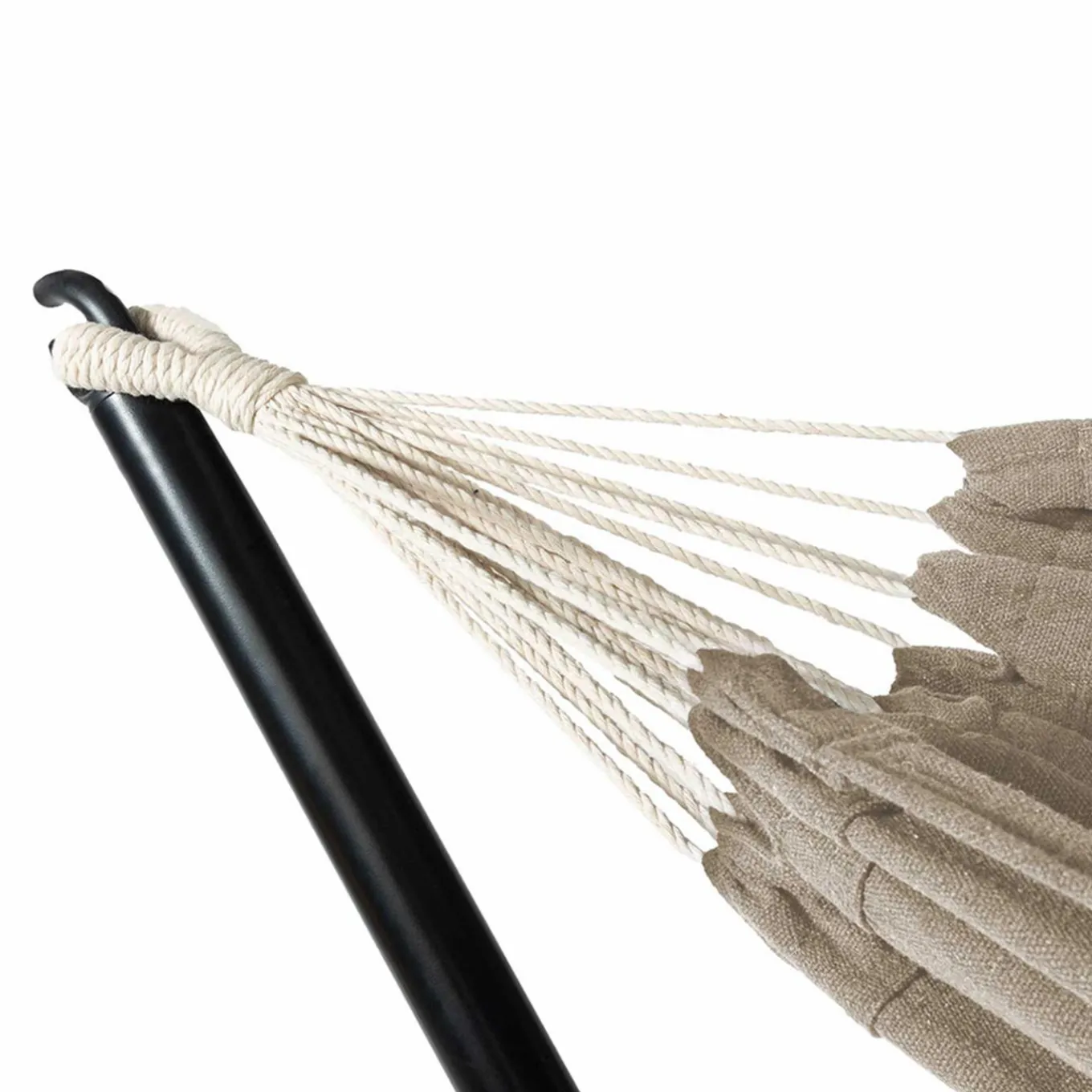 IDMarket Hamac taupe avec support métal* Hamacs