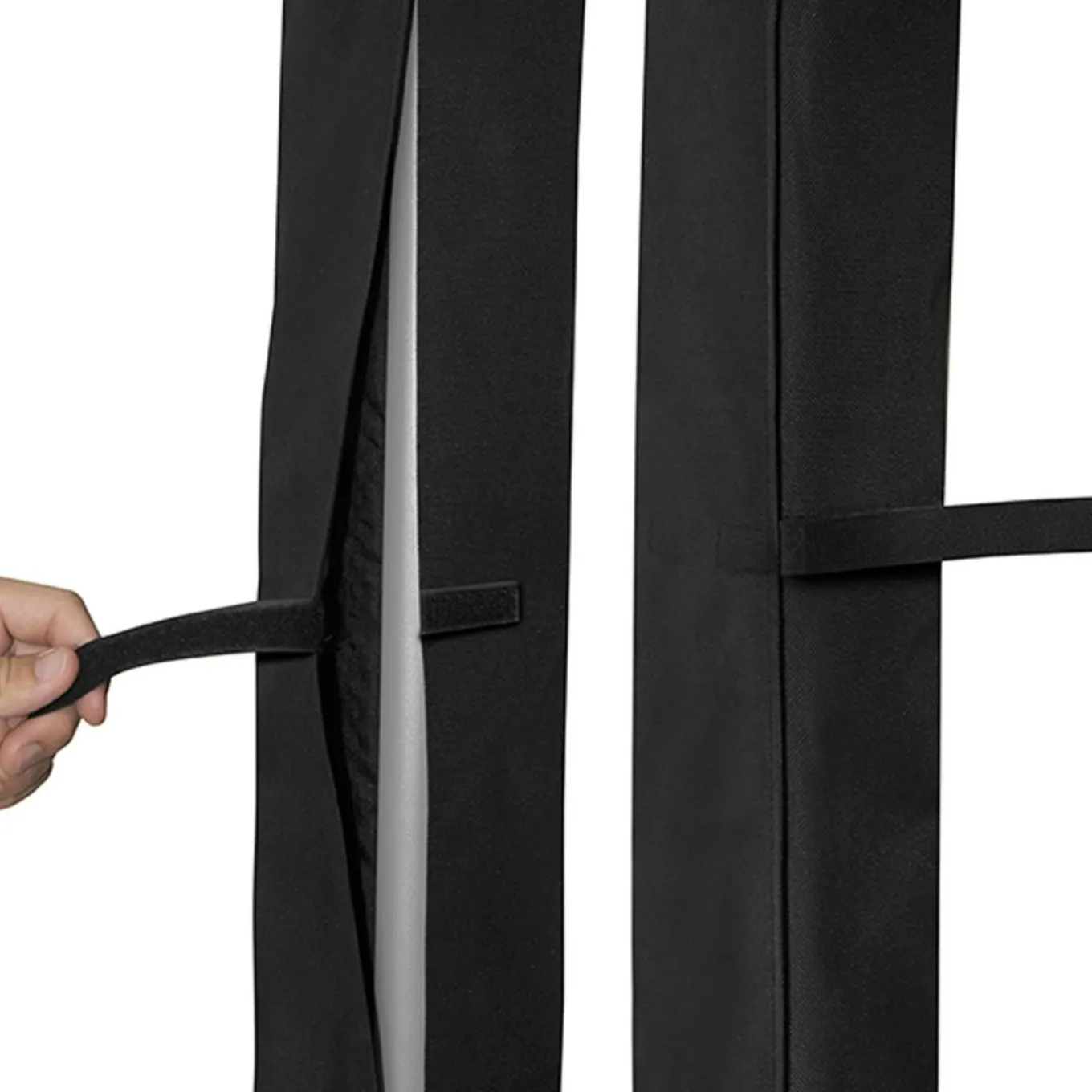 IDMarket Housse pour paravent rétractable hauteur 2m noire* Paravents Extérieurs