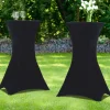 IDMarket Housses noires pour table haute de réception* Mobilier Pliant D'Appoint