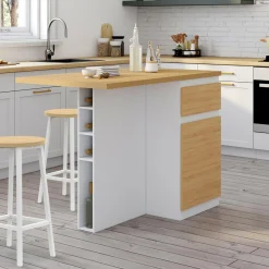 IDMarket Ilot central range bouteilles 4 personnes* Ilot Central