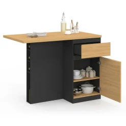 IDMarket Ilot central range bouteilles 4 personnes* Ilot Central