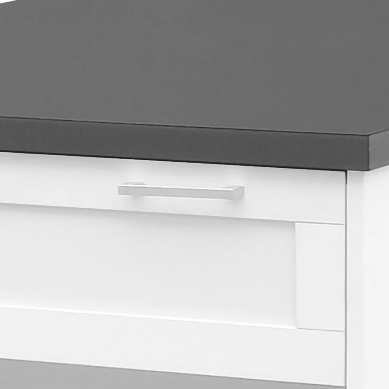 IDMarket Ilot mange debout blanc et gris 130 cm* Collection Design|Collection Moderne