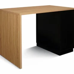 IDMarket Ilot mange debout noir et bois 130 cm* Collection Design|Collection Moderne