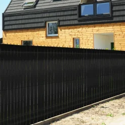 IDMarket Kit de lamelles d’occultation pour grillage rigide noires* Lamelles Occultantes|Panneaux Occultants