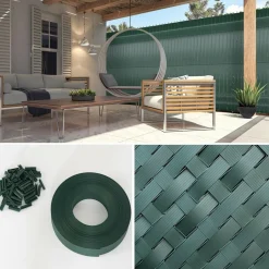 IDMarket Kit de lamelles d’occultation pour grillage rigide vertes* Lamelles Occultantes|Panneaux Occultants