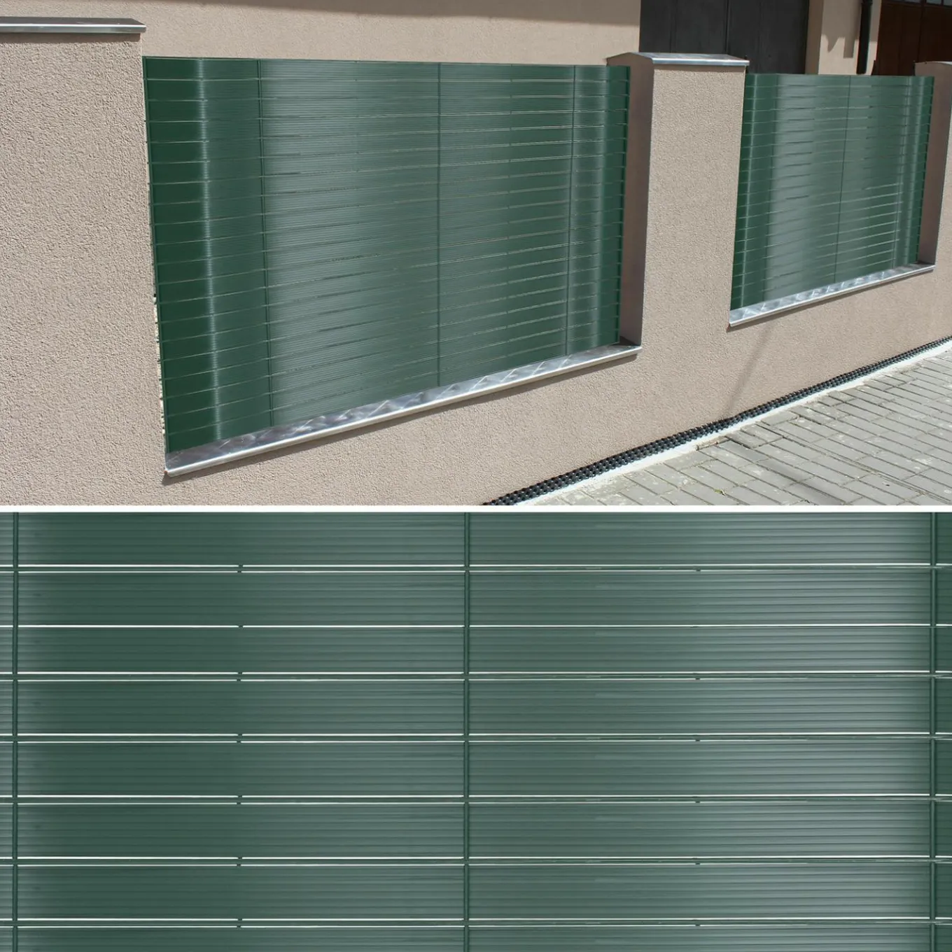 IDMarket Kit de lamelles d’occultation pour grillage rigide vertes* Lamelles Occultantes|Panneaux Occultants