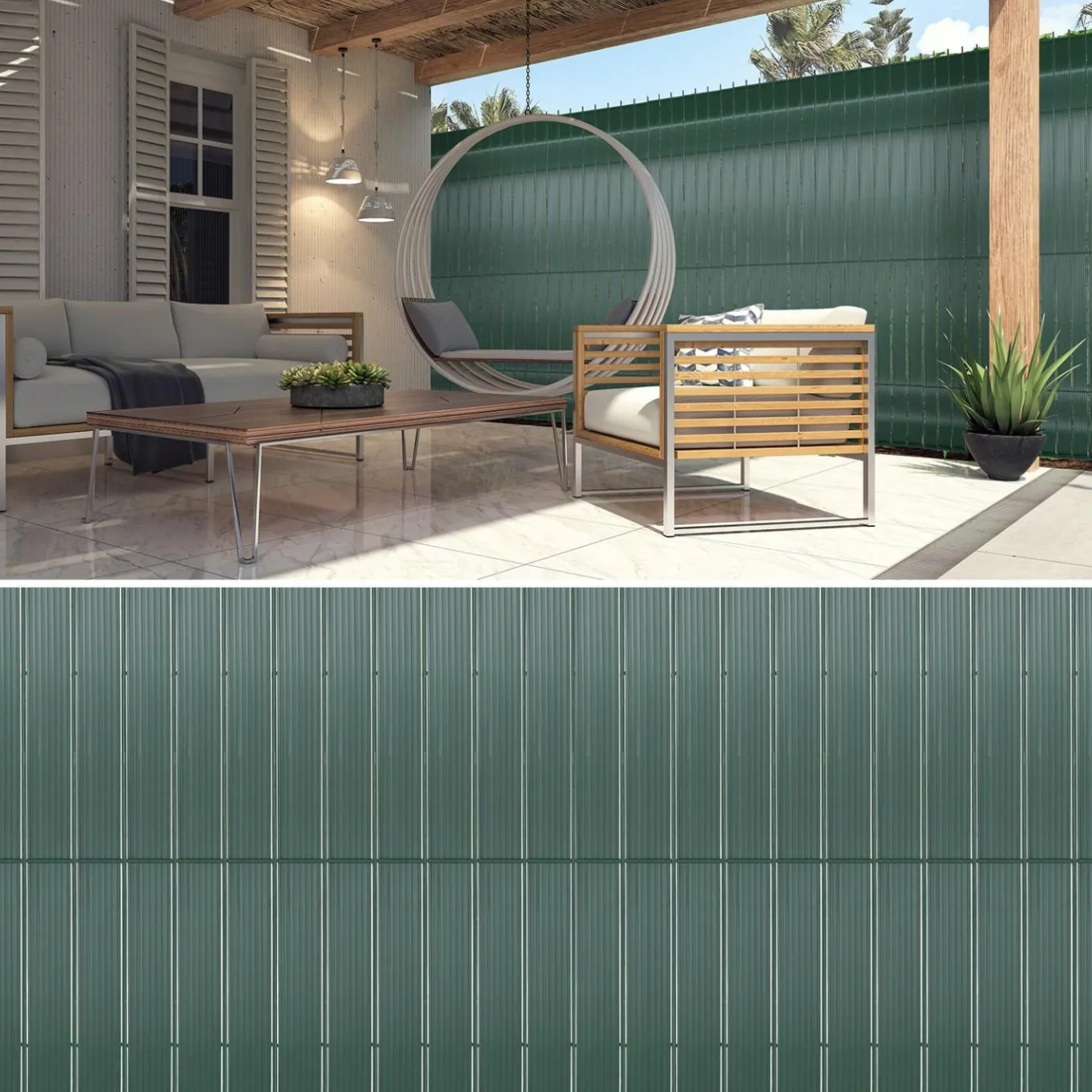 IDMarket Kit de lamelles d’occultation pour grillage rigide vertes* Lamelles Occultantes|Panneaux Occultants