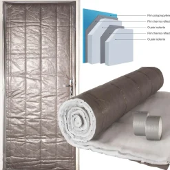 IDMarket Kit isolation porte 210x85 cm* Accessoires Anti-Froid|Outillage Et Accessoires Bricolage