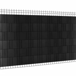 IDMarket Lamelles occultantes PVC noir 35m pour grillage rigide* Lamelles Occultantes
