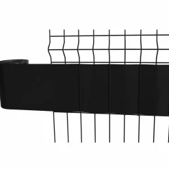 IDMarket Lamelles occultantes PVC noir 35m pour grillage rigide* Lamelles Occultantes