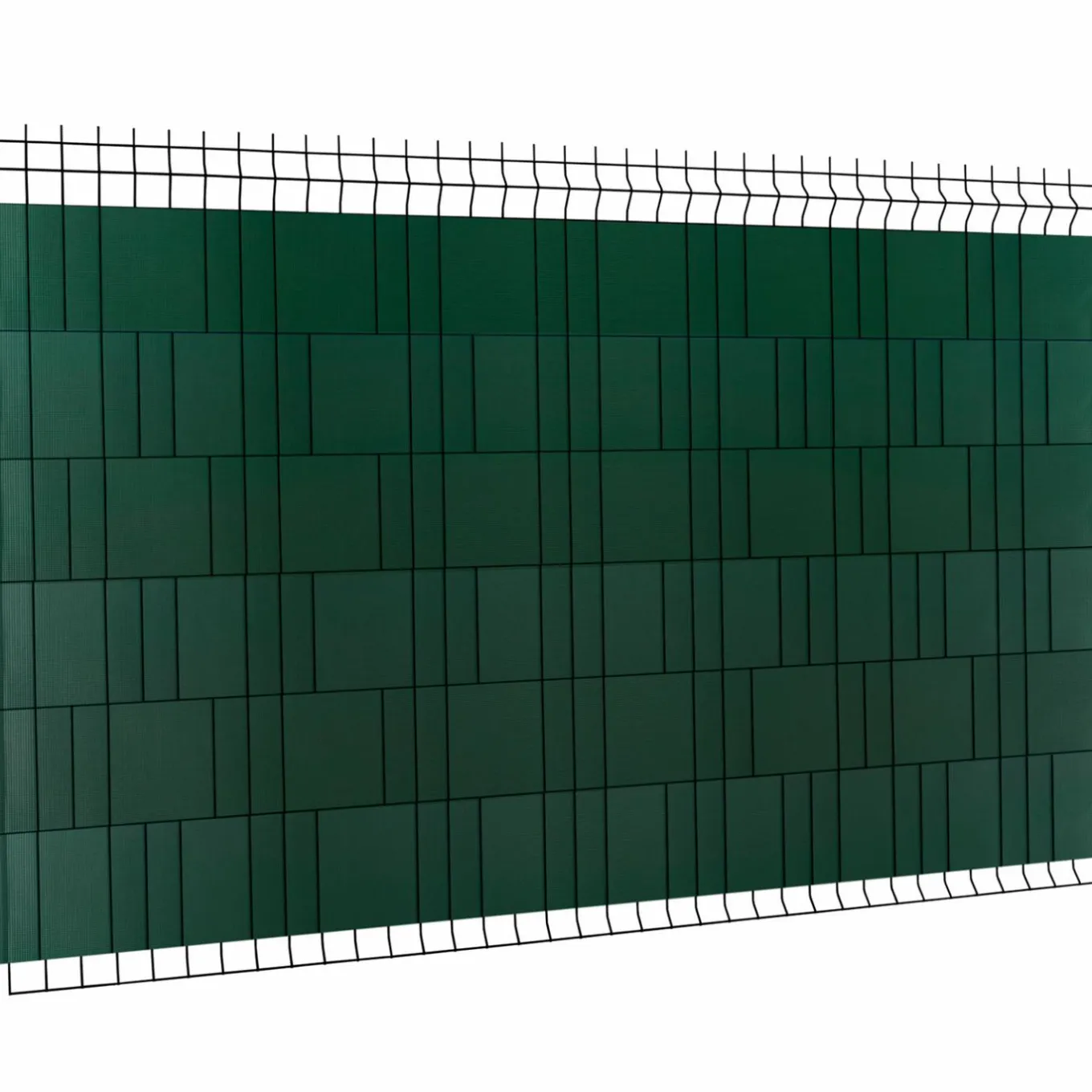 IDMarket Lamelles occultantes PVC vert 35m pour grillage rigide* Lamelles Occultantes