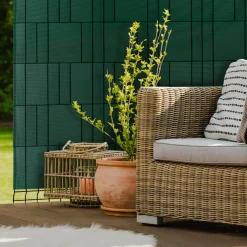 IDMarket Lamelles occultantes PVC vert 35m pour grillage rigide* Lamelles Occultantes