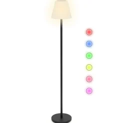 IDMarket Lampadaire solaire extérieur LED multicolore* Luminaires|Eclairages D'Ambiance