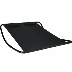 IDMarket Lit bain de soleil double en toile noire* Bains De Soleil