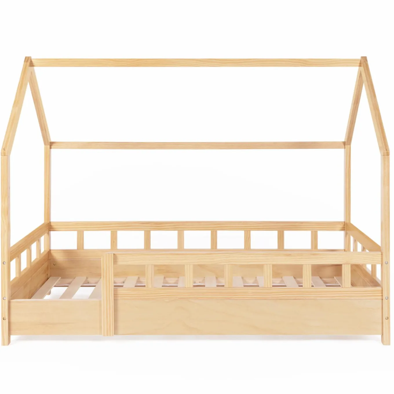 IDMarket Lit cabane enfant en bois 80 x 160 cm*Enfant Meubles En Bois|Collection Scandinave