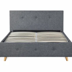 IDMarket Lit coffre scandinave gris 2 places* Collection Scandinave|Chambre Complète Adulte