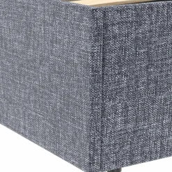 IDMarket Lit coffre 140x190 cm gris anthracite* Chambre Complète Adulte|Lits Avec Sommier