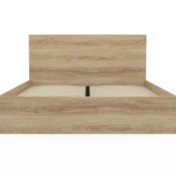 IDMarket Lit double 160x200 cm avec tête de lit et sommier hêtre* Collection Moderne|Lits Avec Sommier