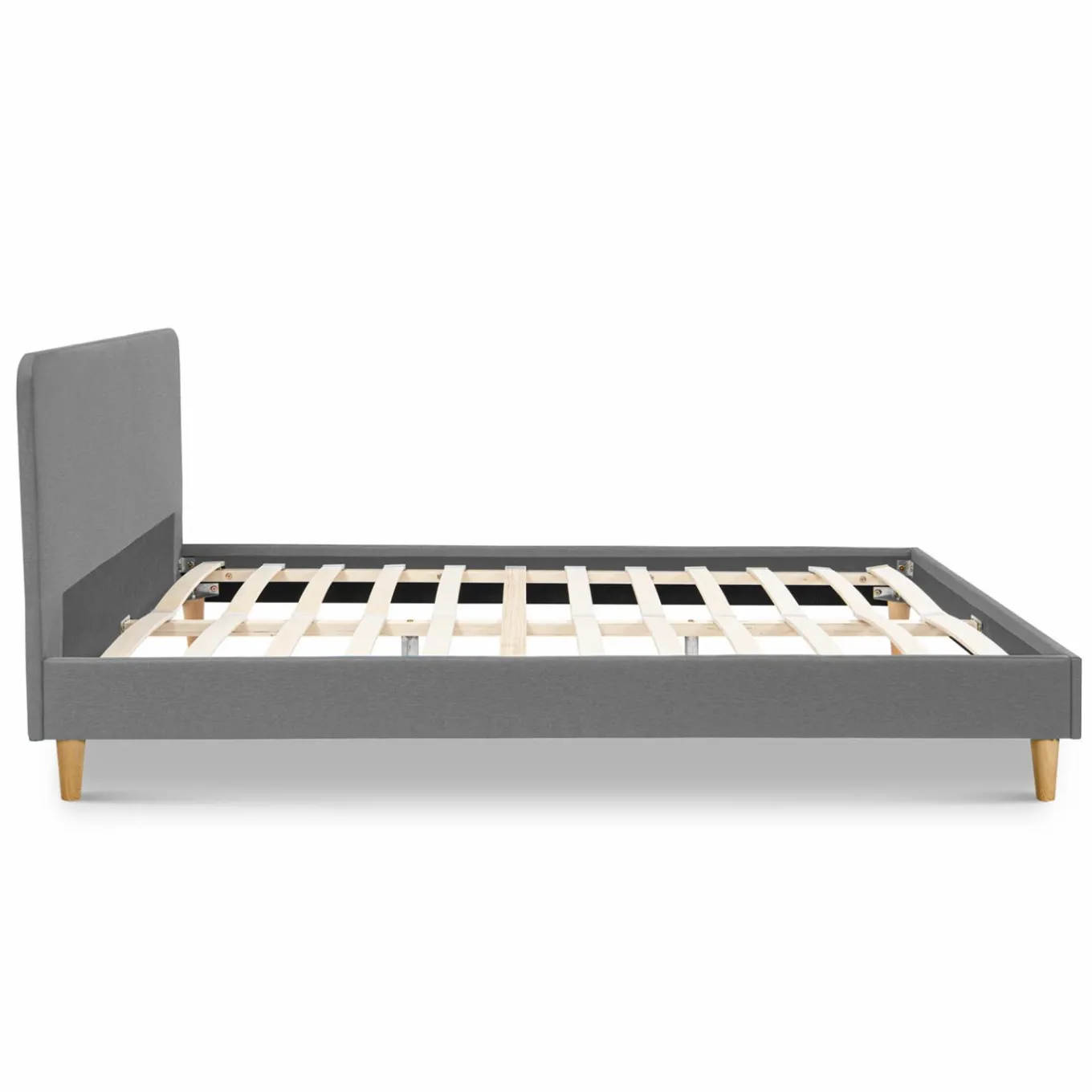 IDMarket Lit scandinave gris clair 2 places* Collection Scandinave|Chambre Complète Adulte
