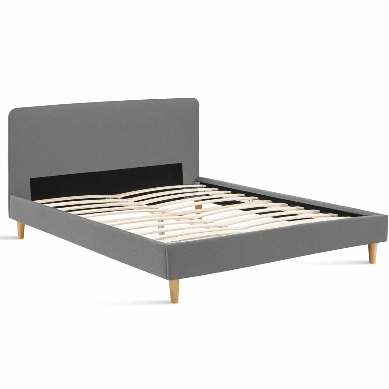 IDMarket Lit scandinave gris clair 2 places* Collection Scandinave|Chambre Complète Adulte
