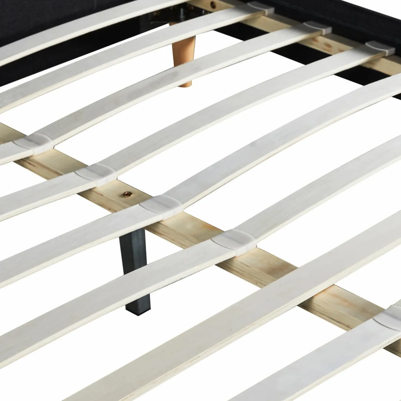 IDMarket Lit scandinave noir 2 places 140x190 cm* Collection Scandinave|Chambre Complète Adulte