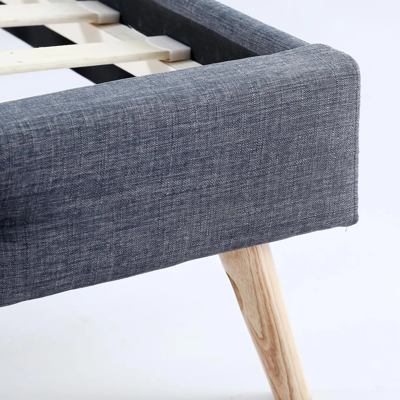 IDMarket Lit style scandinave 160x200 cm gris* Collection Scandinave|Chambre Complète Adulte