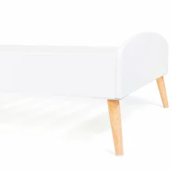 IDMarket Lit style scandinave 90x190 cm blanc* Meubles Blancs|Collection Scandinave