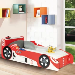 IDMarket Lit voiture Formule 1 rouge*Enfant Lits Enfant|Chambre Complète Adulte