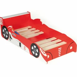 IDMarket Lit voiture Formule 1 rouge*Enfant Lits Enfant|Chambre Complète Adulte