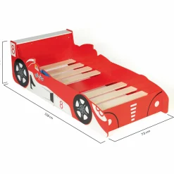 IDMarket Lit voiture Formule 1 rouge*Enfant Lits Enfant|Chambre Complète Adulte