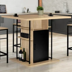 IDMarket Îlot central industriel* Meubles Hauts|Collection Design