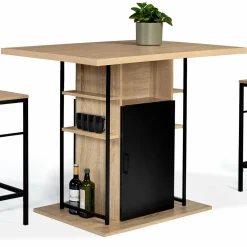 IDMarket Îlot central industriel* Meubles Hauts|Collection Design