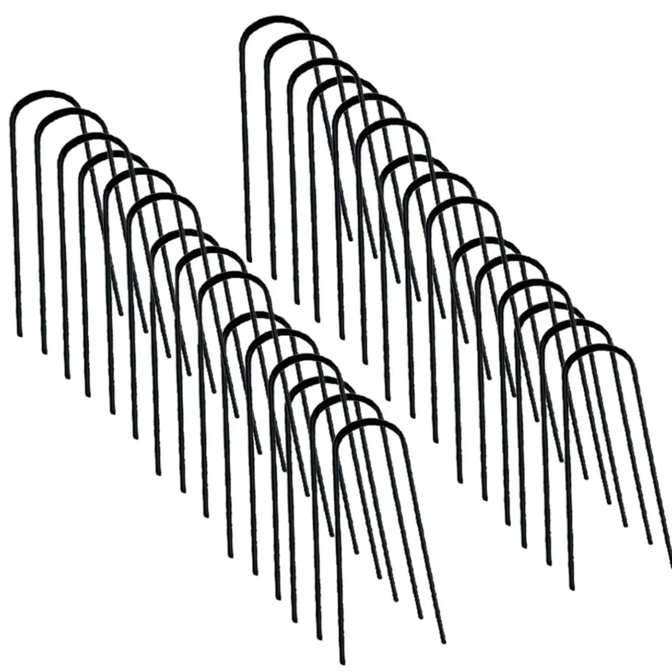 IDMarket Lot de 30 agrafes pour toile de paillage 10 CM format en U* Entretien Du Jardin Et Accessoires