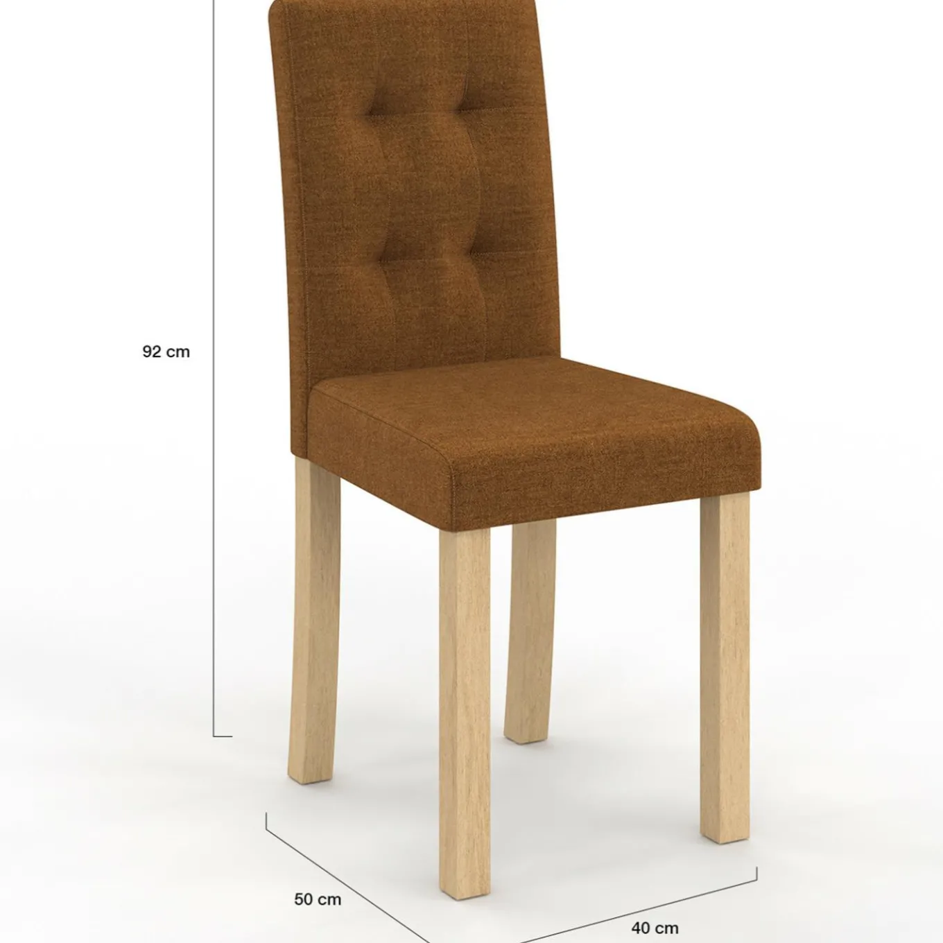 IDMarket Lot de 6 chaises capitonnées tricolore taupe, beige et marron* Collection Scandinave|Chaises