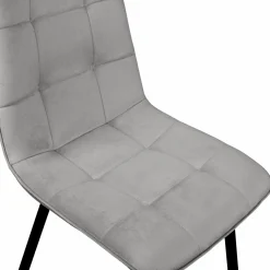 IDMarket Lot de 4 chaises grises pour salle à manger* Collection Contemporaine|Collection Moderne