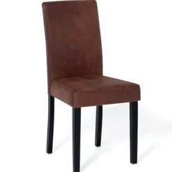 IDMarket Lot de 6 chaises marron vintage* Collection Contemporaine|Collection Vintage