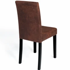 IDMarket Lot de 6 chaises marron vintage* Collection Contemporaine|Collection Vintage