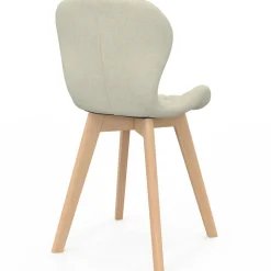 IDMarket Lot de 6 chaises modernes avec assises matelassées en gris, terracotta et beige* Collection Scandinave|Chaises