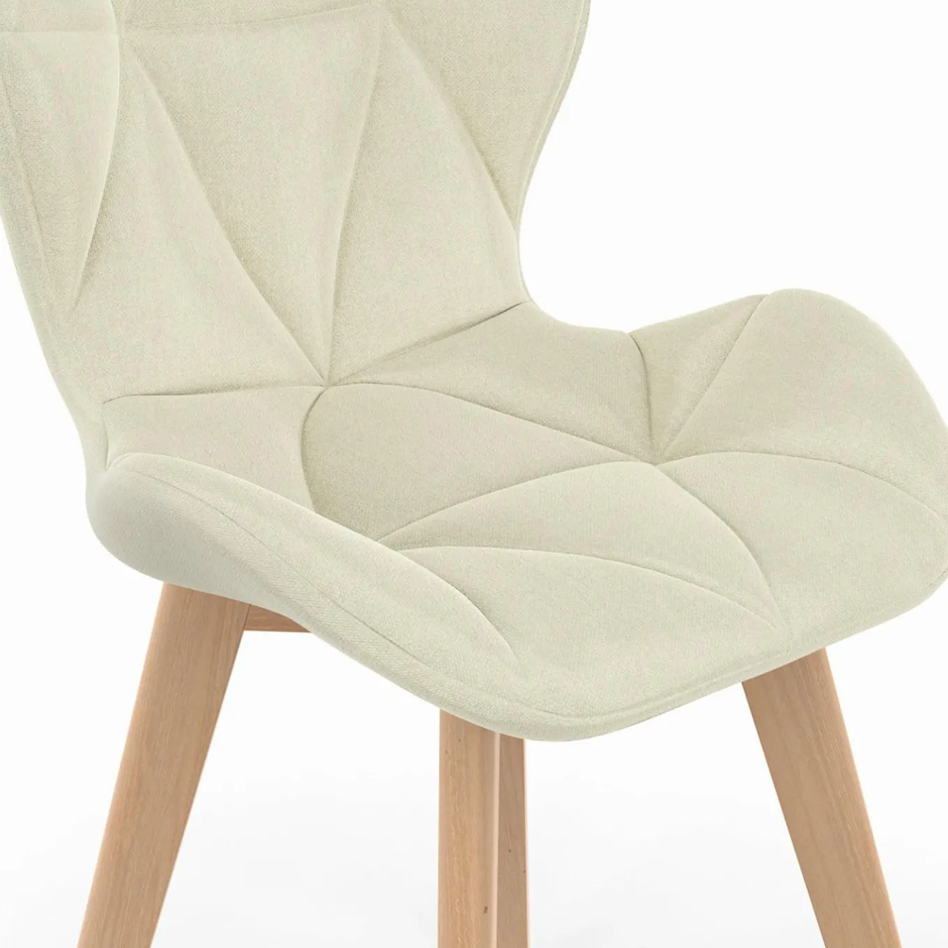 IDMarket Lot de 6 chaises modernes avec assises matelassées en gris, terracotta et beige* Collection Scandinave|Chaises