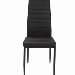 IDMarket Lot de 6 chaises noires* Collection Contemporaine|Salle À Manger Complète