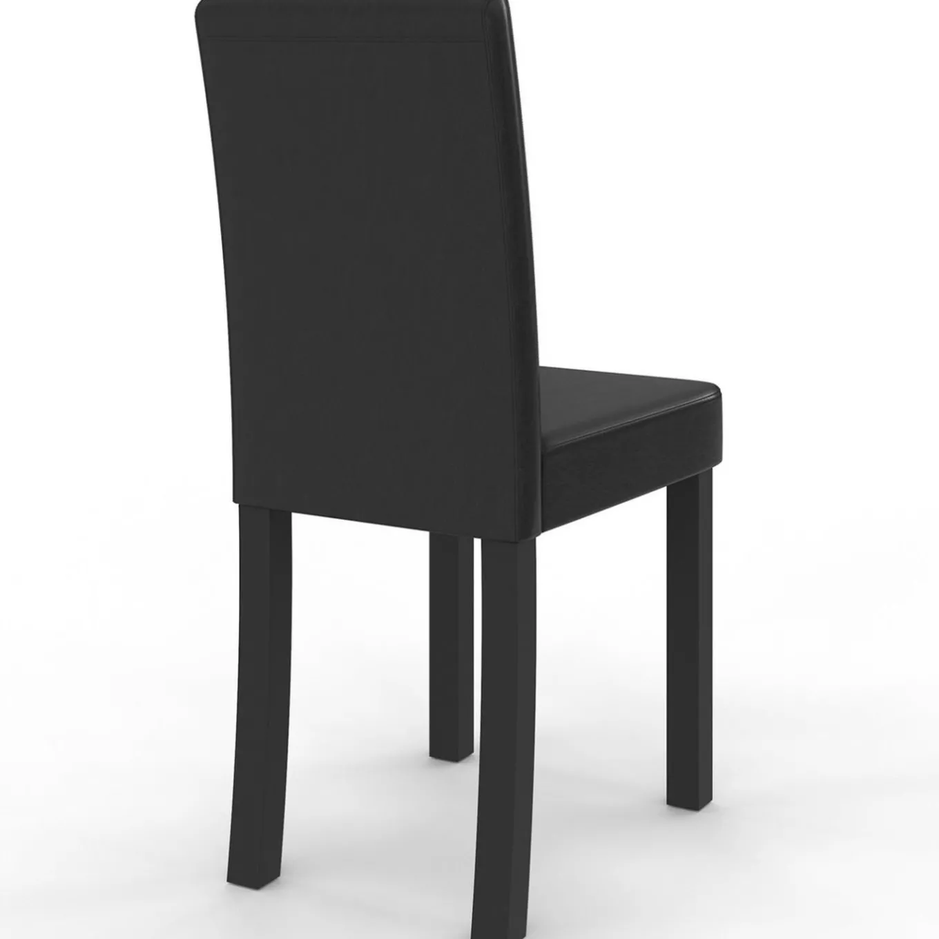 IDMarket Lot de 6 chaises noires design* Collection Contemporaine|Salle À Manger Complète