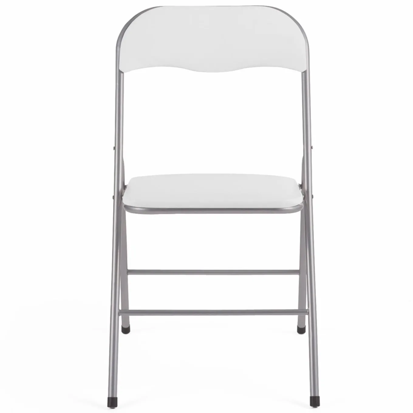 IDMarket Lot de 6 chaises pliantes blanches d’intérieur* Salle À Manger Complète|Tables Et Chaises