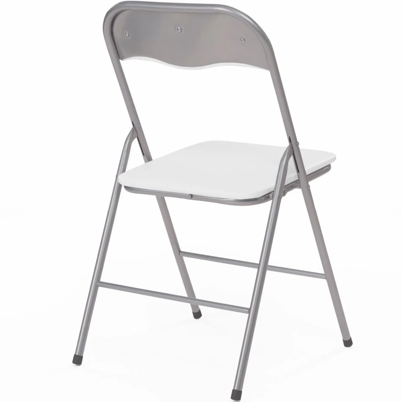 IDMarket Lot de 6 chaises pliantes blanches d’intérieur* Salle À Manger Complète|Tables Et Chaises