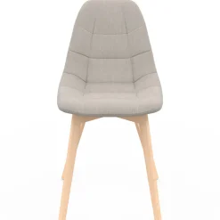 IDMarket Lot de 6 chaises scandinaves mix color gris foncé x2, terracotta x2, beige x2* Collection Scandinave|Chaises